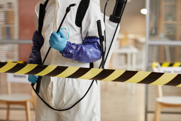 Professional Infectious Disease Decontamination technician working in Flanders, NY